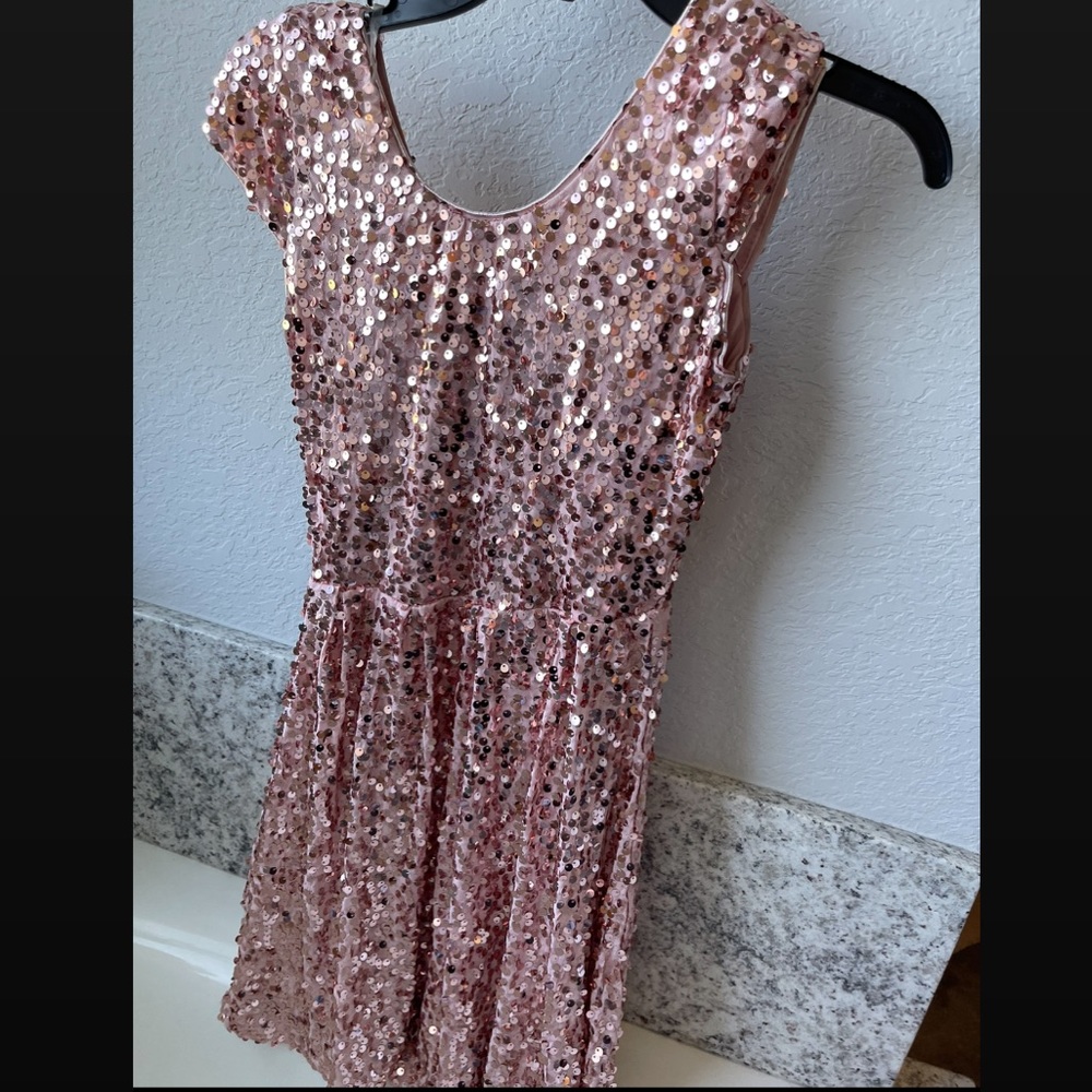 Blush Sequin Dress